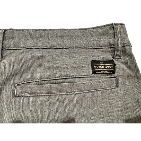 Quiksilver Mens Shorts 36 Charcoal Gray Straight Fit Casual Surf Skate - Picture 8 of 13